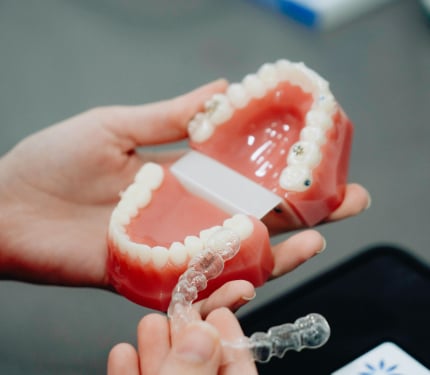 Dental model and an aligner example