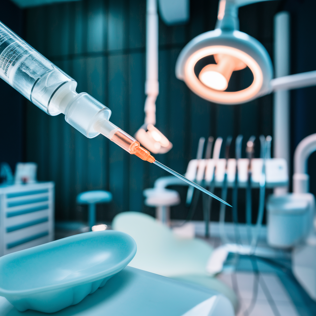 A close-up of a Botox syringe.