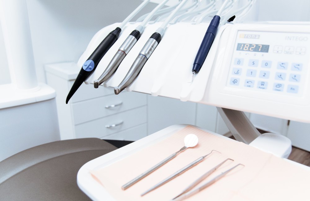 Dental tools ready for patient