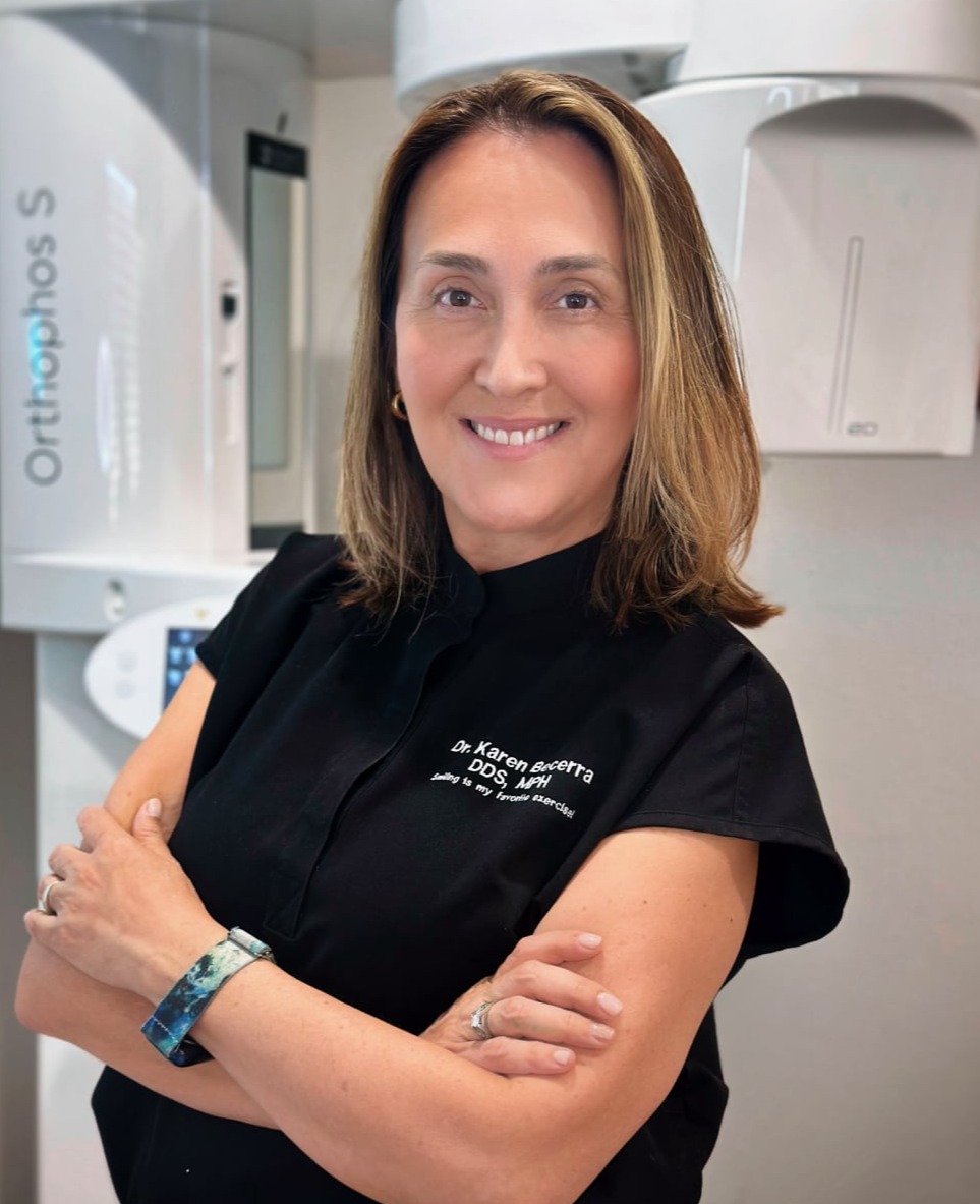 Portrait of Dr. Karen Becerra smiling, dentist at SmileHarmonyDDS