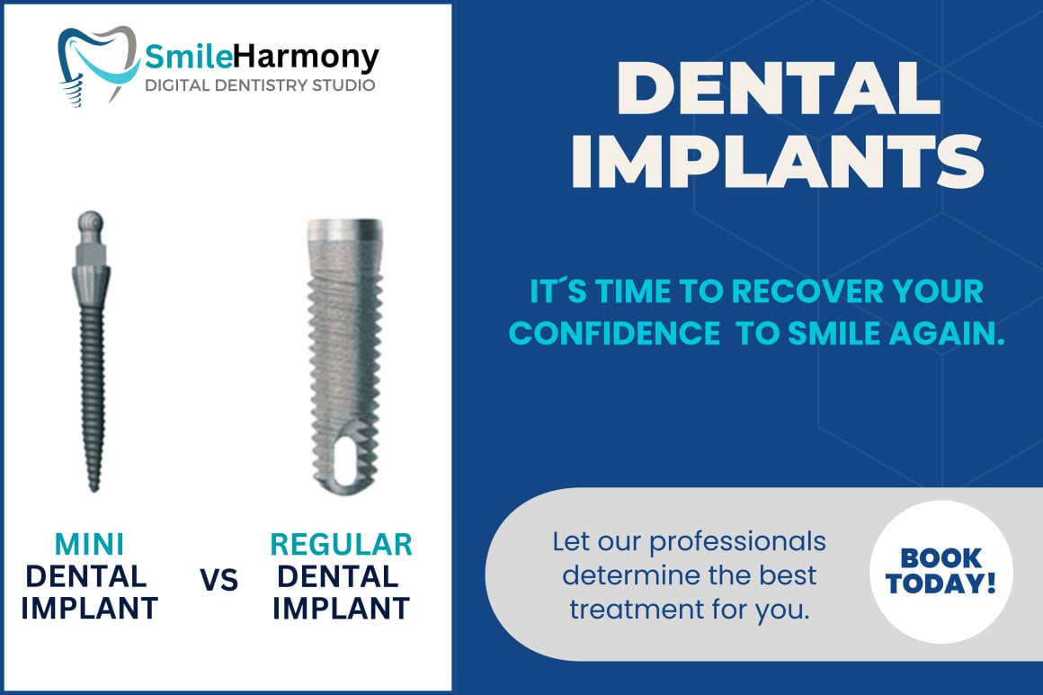 Mini dental implant vs regular dental implant